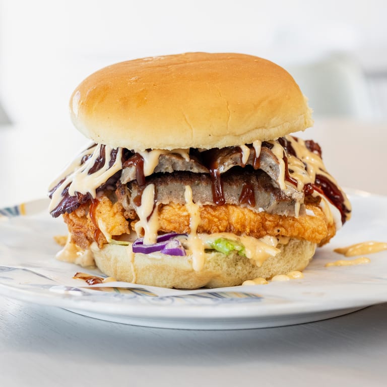 Indulge in Our Bacon Cheese Burger